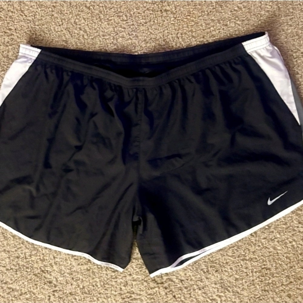 Nike Black and White Running Shorts